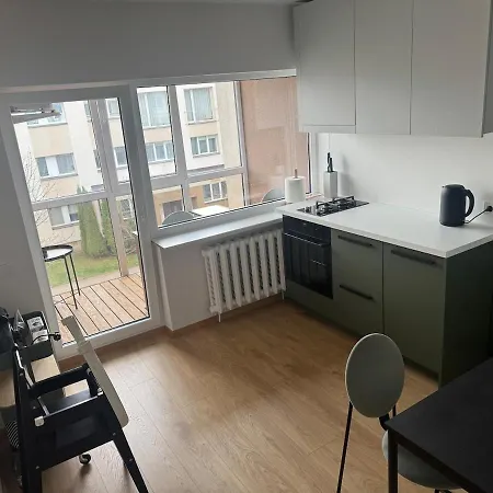 With Balcony In Lägenhet Druskininkai